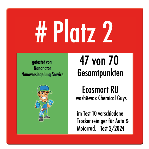 Platz2 Test Auto waschen ohne Wasser. Trockenreiniger Auto