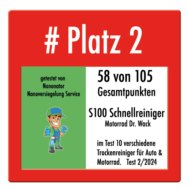 Platz 2 Motorradreiniger, wasserloser Motorradreiniger, Motorrad waschen ohne Wasser Test 2024